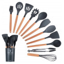Silicon Spatula Set(Black)