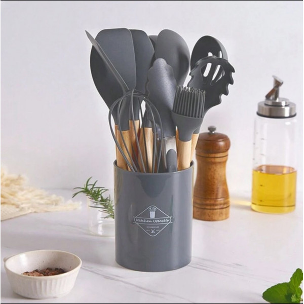 Silicon Spatula Set( Grey)