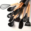Silicon Spatula Set(Black)