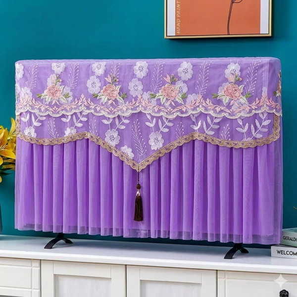 Premium Dust proof TV Cover (Purple)