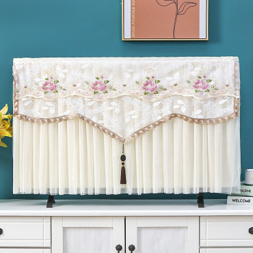 Premium Dust proof TV Cover (Cream)