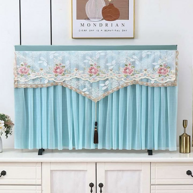 Premium Dust proof TV Cover (Sky Blue)