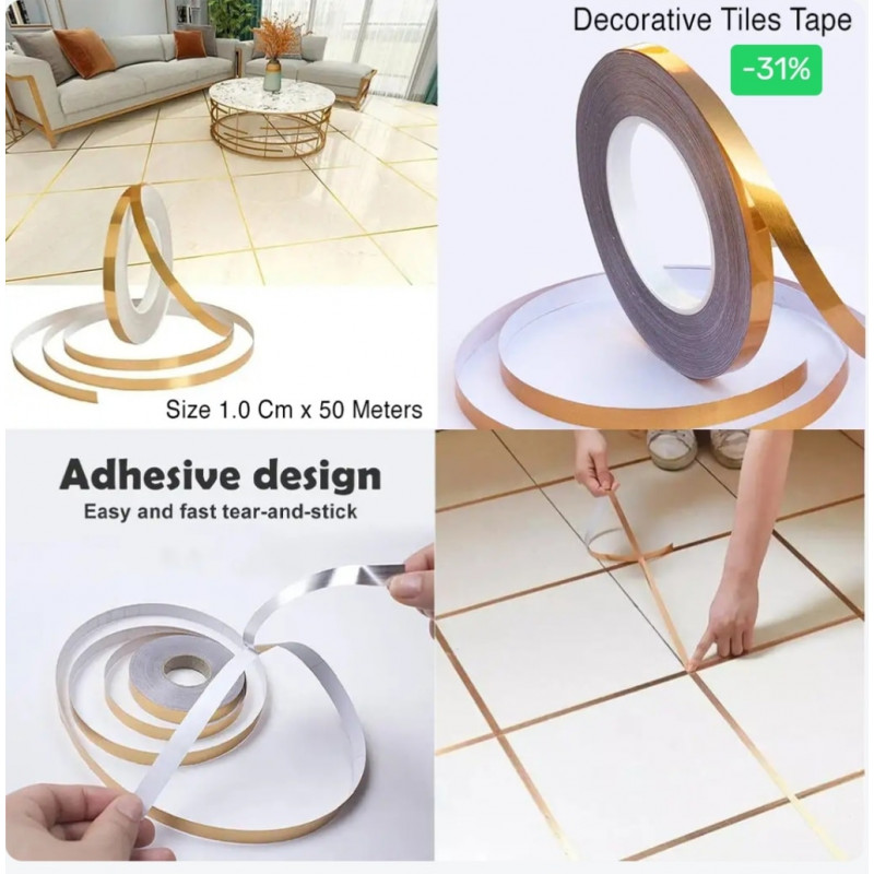 Self-Adhesive Tile Gap Tape