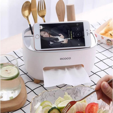 Multi-functional Desk Organizer(White)