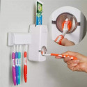 2 Pcs Automatic Toothpaste Dispenser With Brash Holder