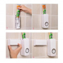 2 Pcs Automatic Toothpaste Dispenser With Brash Holder