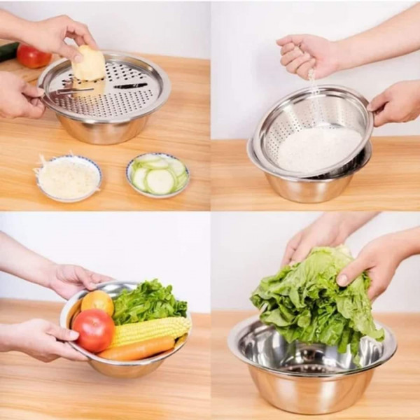 3in1 SS Vegetable Cutter 