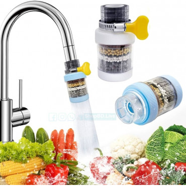 ২ পিস- Water Filter Tap (৬ লেয়ার, রোটেটেবল ছাড়া)