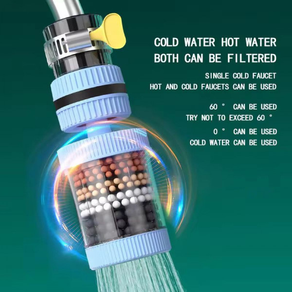 ১ পিস- Water Filter Tap (৬ লেয়ার, ৩৬০° রোটেটেবল)