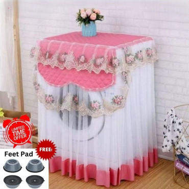 Luxury Washing Machine Cover( Pink)