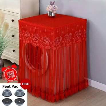 Luxury Washing Machine Cover( Red)