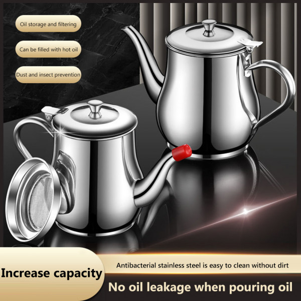 Kitchen Oil Filter Pot (500 ML)