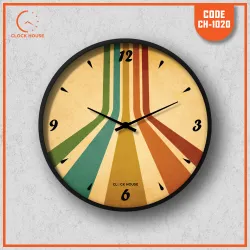 Vintage Retro Multicolor Striped Wall Clock CH-1020