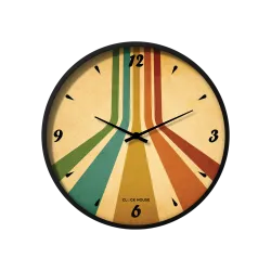 Vintage Retro Multicolor Striped Wall Clock CH-1020