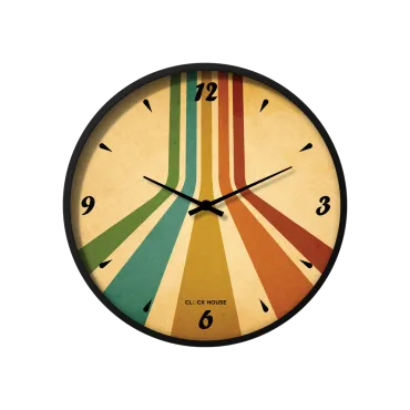 Vintage Retro Multicolor Striped Wall Clock CH-1020
