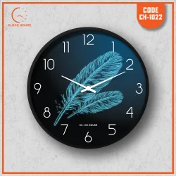 Classic Elegant Feather Design Wall Clock CH-1022