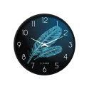 Classic Elegant Feather Design Wall Clock CH-1022
