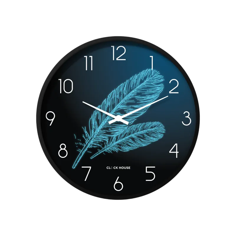 Classic Elegant Feather Design Wall Clock CH-1022