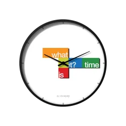 Modern Abstract Wall Clock (what time is it) CH-1033
