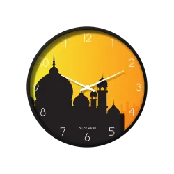 Sunset Mosque Silhouette Islamic Wall Clock CH-1068