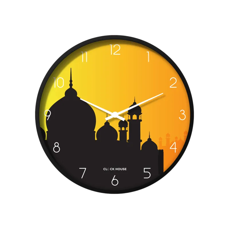 Sunset Mosque Silhouette Islamic Wall Clock CH-1068
