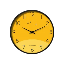 Yellow Bird Design Round Wall Clock Clock House CH-1074