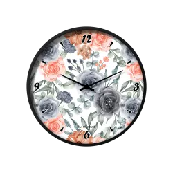 Floral Rose Flower Design Wall Clock CH-1106