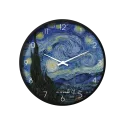 Starry Night Painting Art Wall Clock Van Gogh Style CH-1123