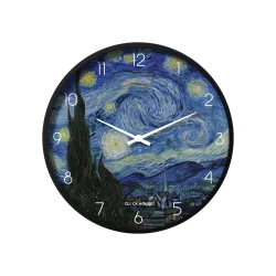 Starry Night Painting Art Wall Clock Van Gogh Style CH-1123