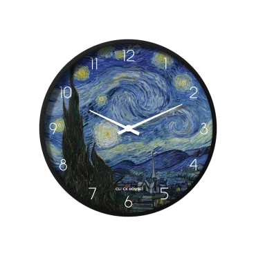 Starry Night Painting Art Wall Clock Van Gogh Style CH-1123