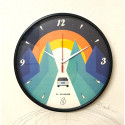 Sunset Mountain Road Adventure Classic Wall Clock CH-1295