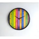 Classic Colorful Wooden Pattern Wall Clock – CH-1018