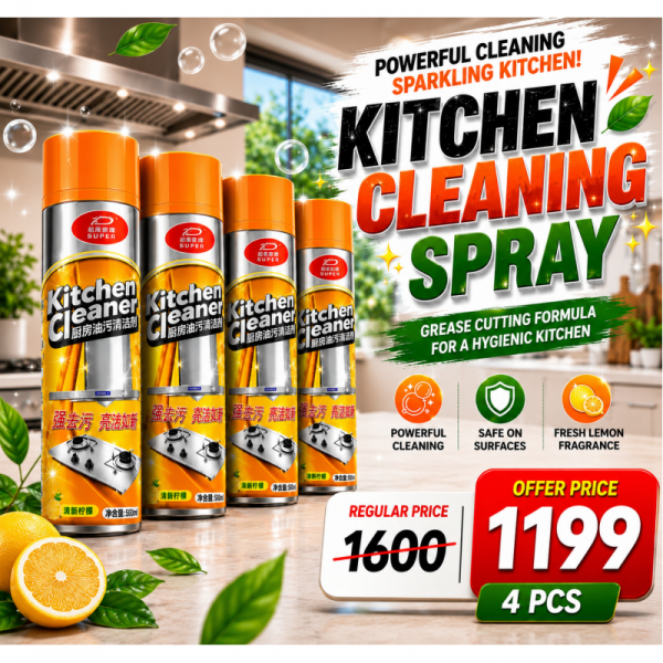 Kitchen Cleaner Spray - 4pcs