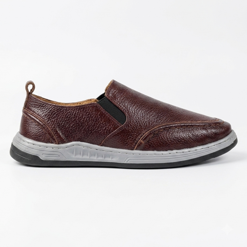 Orbit Slip On Leather Sneakers - OMR 02