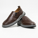 Orbit Slip On Leather Sneakers - OBR-02S