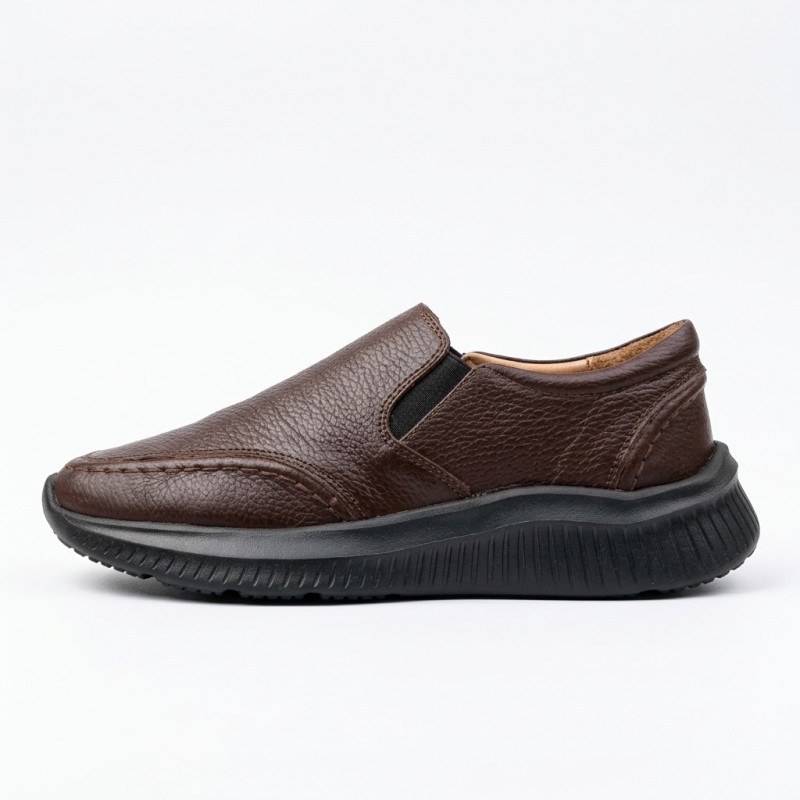 Orbit Slip On Leather Sneakers - OBRS-02