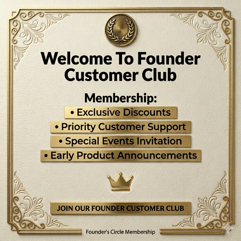  Join Our Founder Customer Club-FCC