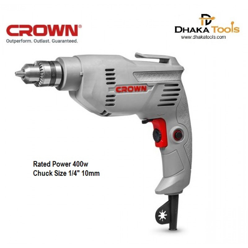CROWN Electric Drill 400W Model CT10126