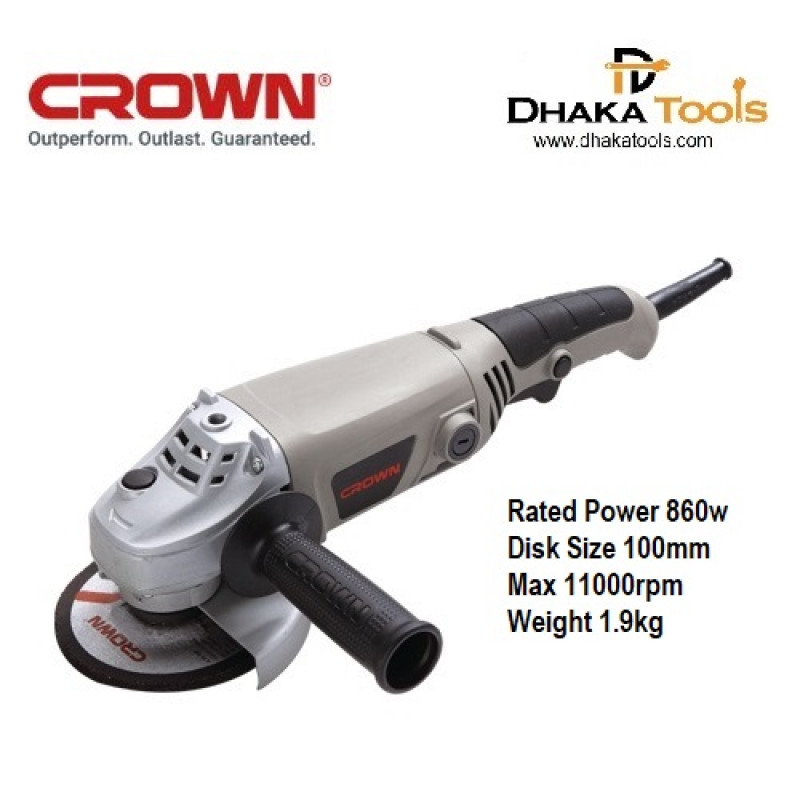 CROWN 5" Angle Grinder 125mm 1010w Model CT13217