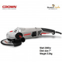 CROWN Angle Grinder 2600W, 230mm (9") Model CT13489-230