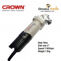 CROWN Angle Grinder 760w, Disc: 100 mm (4'') Model CT13582