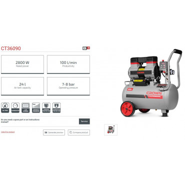 Crown 24L Silent Air...