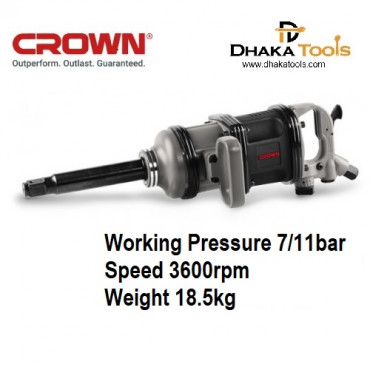 CROWN Pneumatic Impact Wrench Max. torque 3260Nm Model CT38083