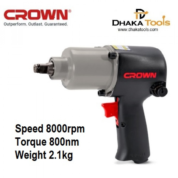 CROWN Pneumatic Impact Wrench 660N-m With 14Pcs Accessories Model CT38113