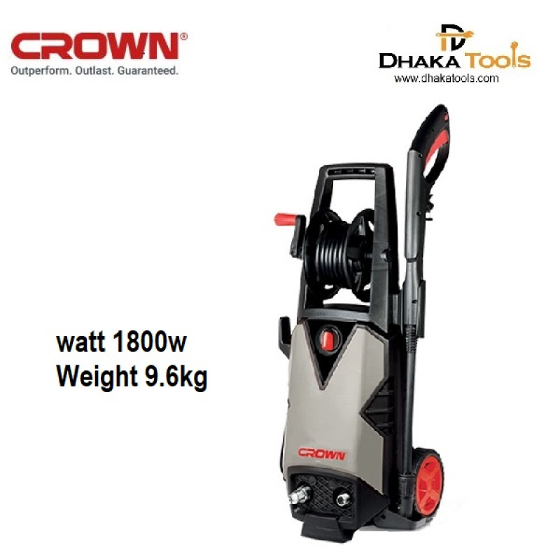CROWN 1800W High Pressure Car Washer 140 Bar, Bike Washer Model CT42022