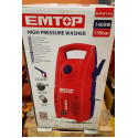 EMTOP EHPW1401 High Pressure Washer | 1400W Power | 130 Bar (1900 PSI) | 5.5 L/Min | Auto Stop System | Model: EHPW1401