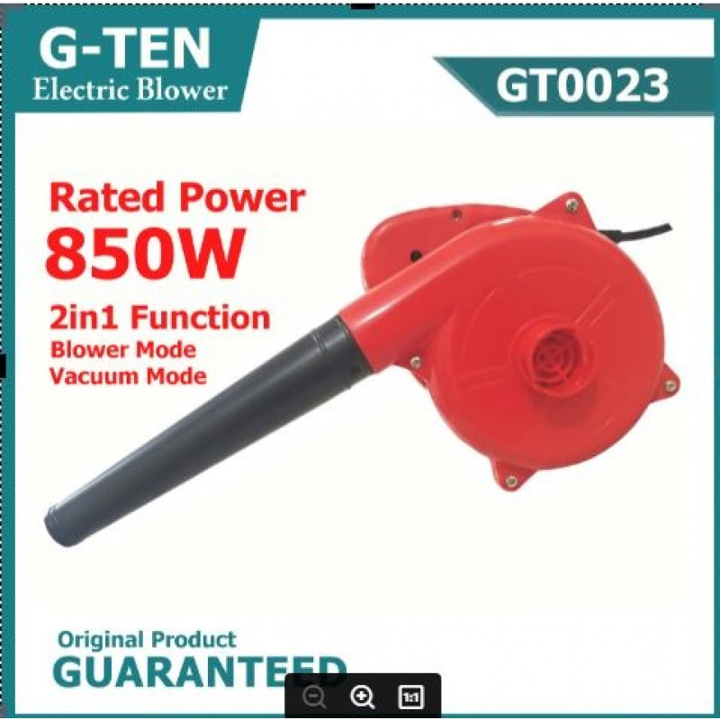 G-TEN Electric Blower, Dust Cleaner, 2 in1 Functional; Model : GT0023