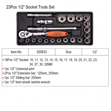 Harden 23Pcs 1/2＂ So...
