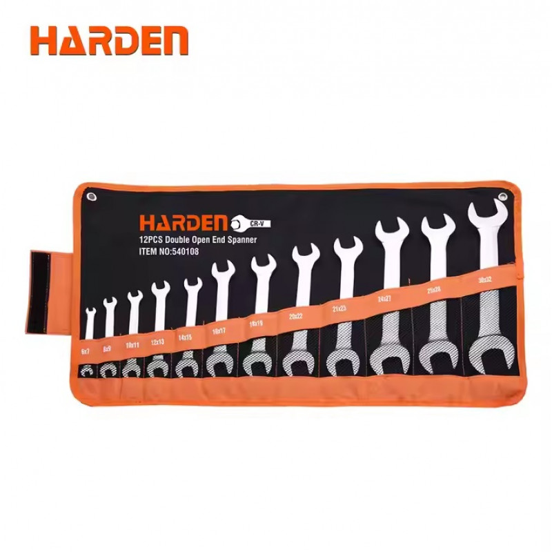 Harden 12Pcs Double Open-end Spanners Set Dulley Spanner Set Model: 540108