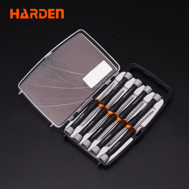 Harden 9pcs Precision CR-V Screwdriver Set Professional Quality Model: 550122